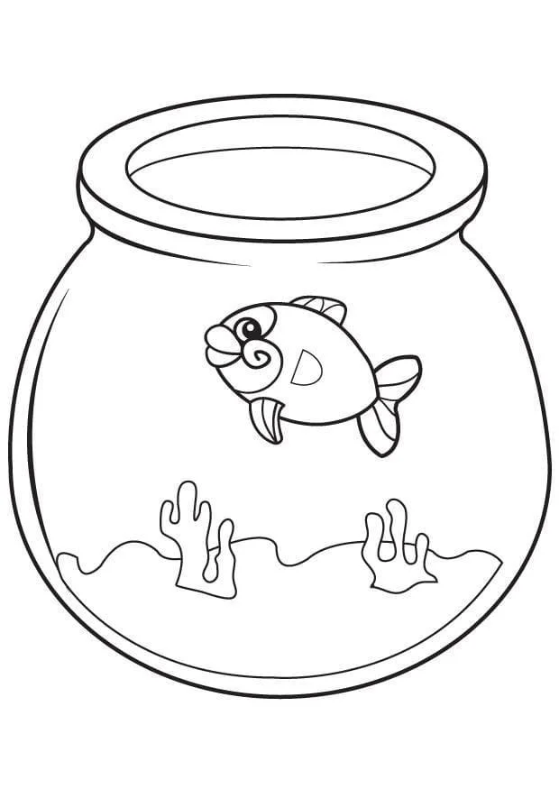 Fish Bowl Coloring Pages — Coloring Pages to Print