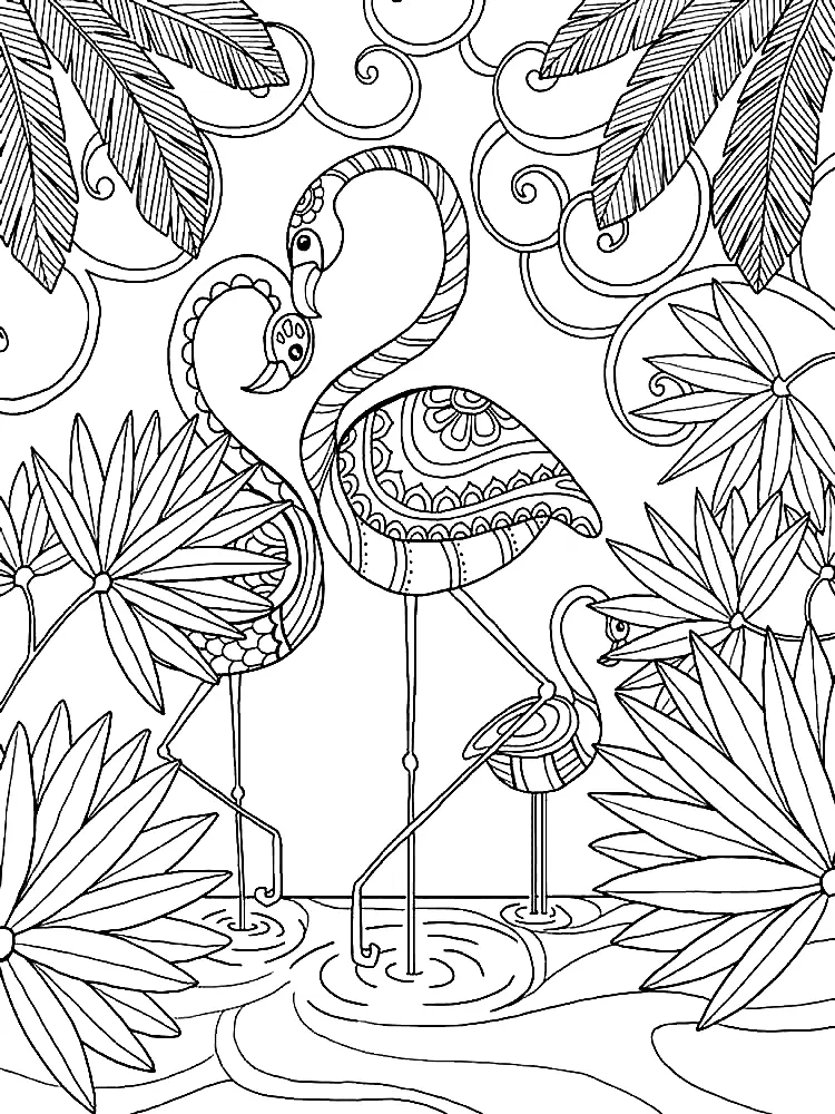 Flamingo Coloring Pages