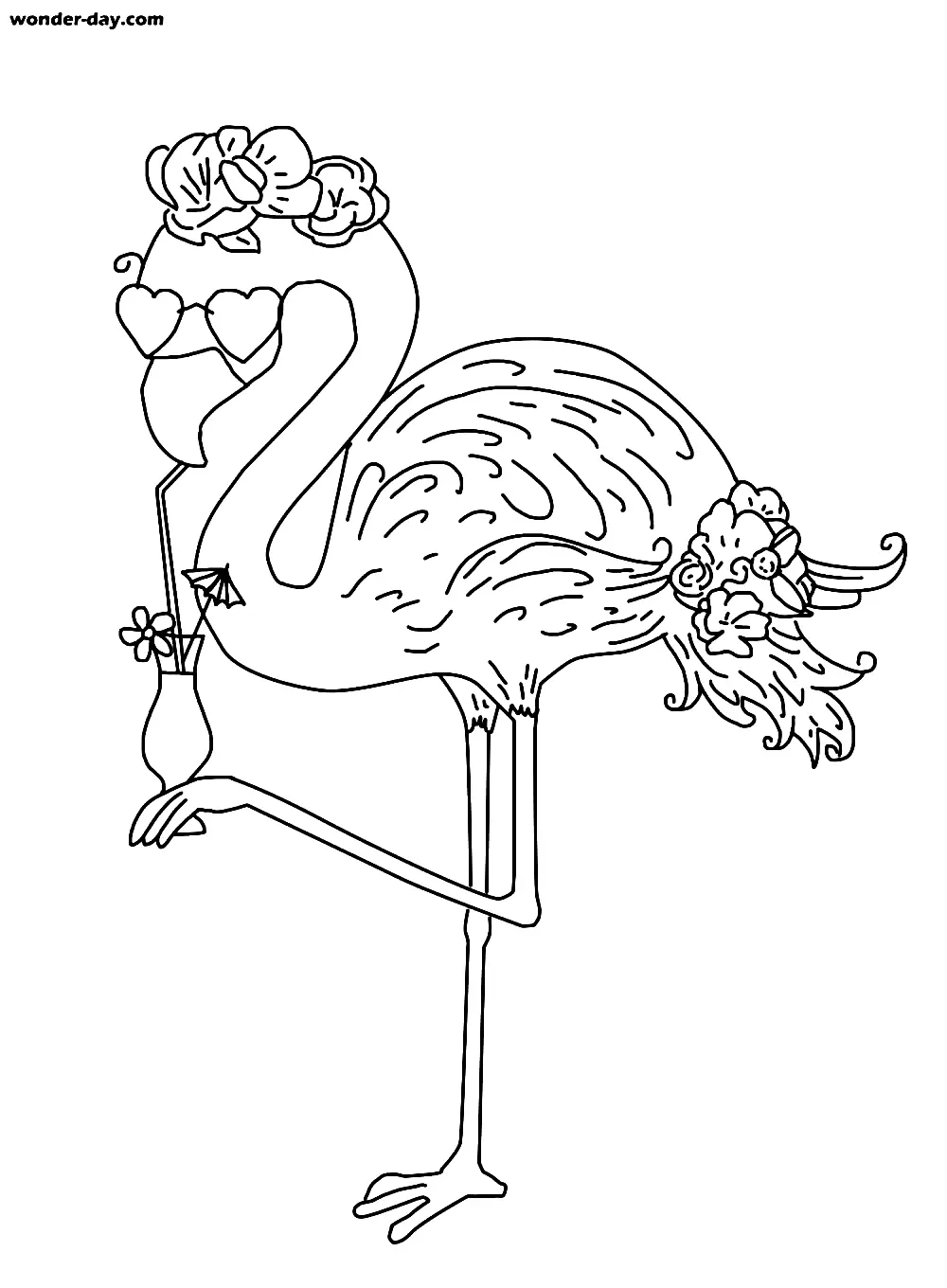 Flamingo Coloring Pages