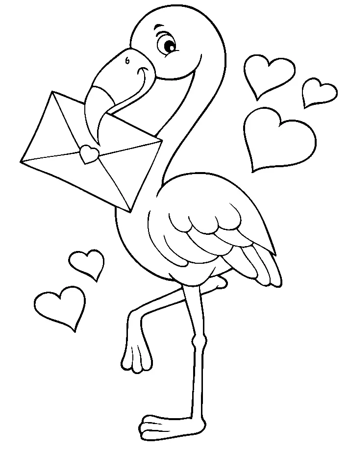 Flamingo Coloring Pages