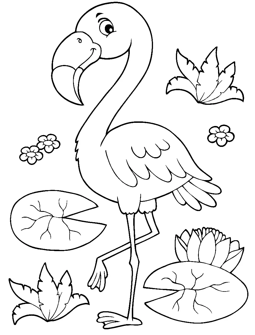 Flamingo Coloring Pages