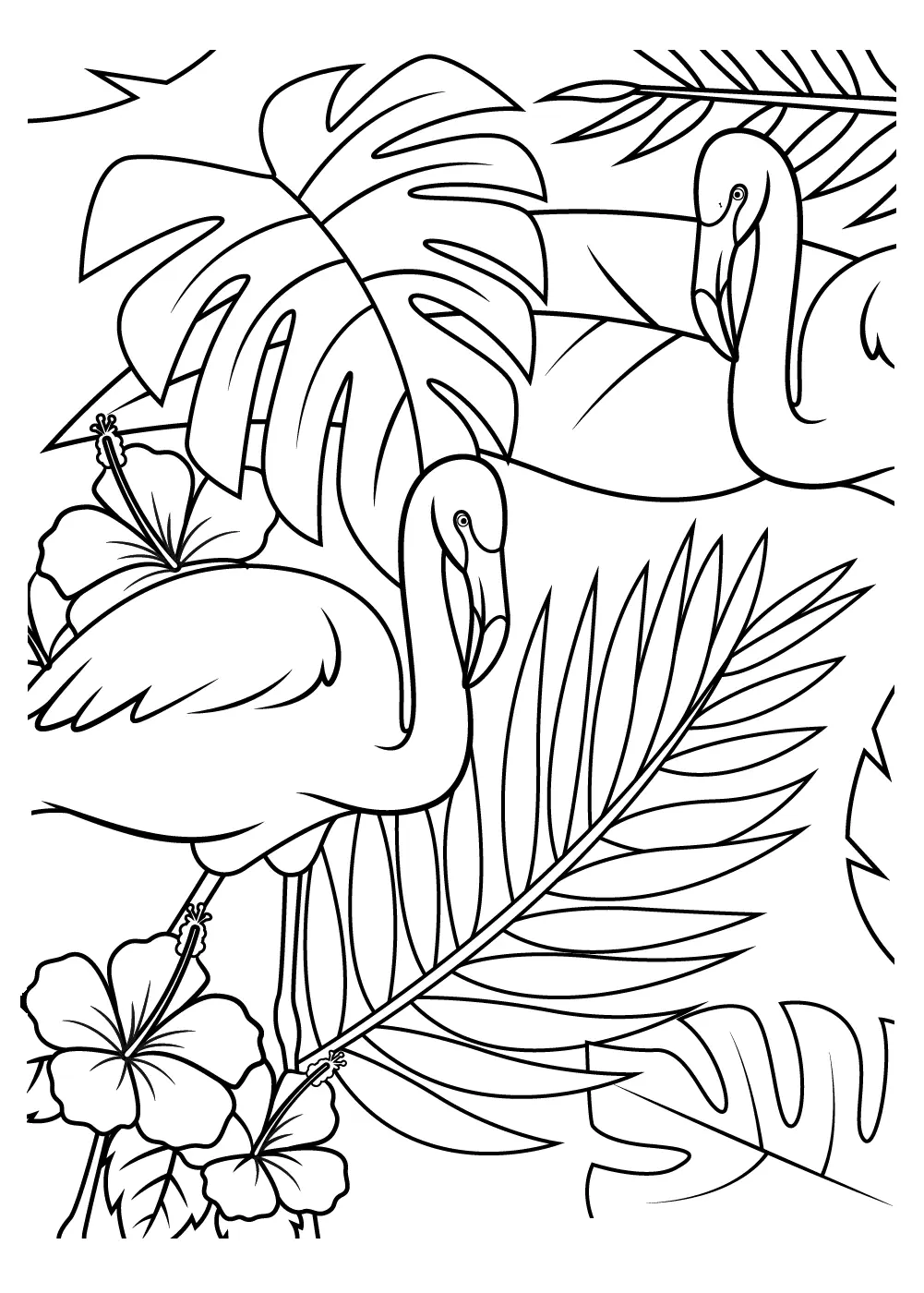 Flamingo Coloring Pages