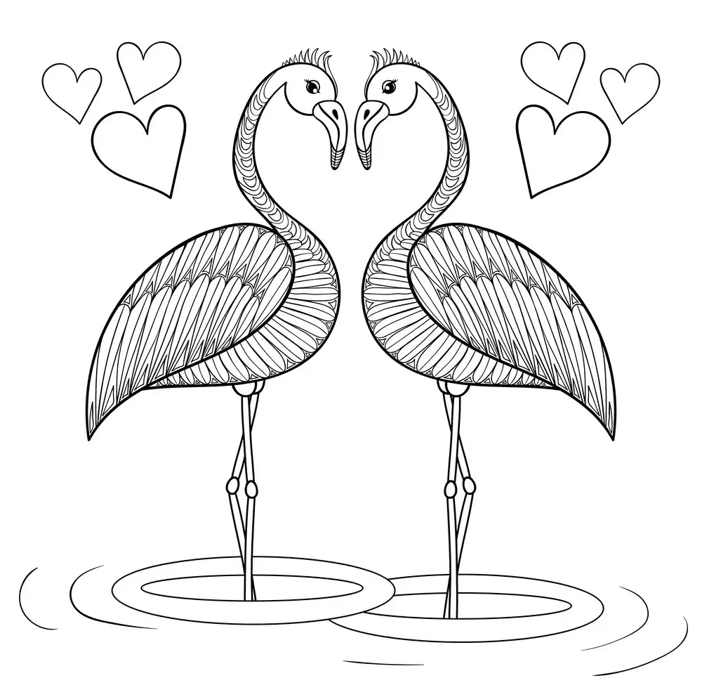 Flamingo Coloring Pages