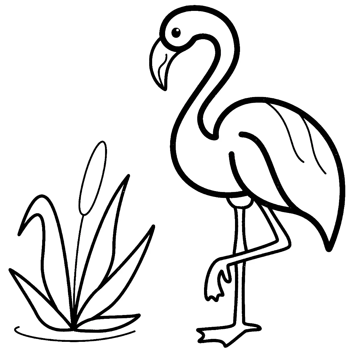 Flamingo Coloring Pages