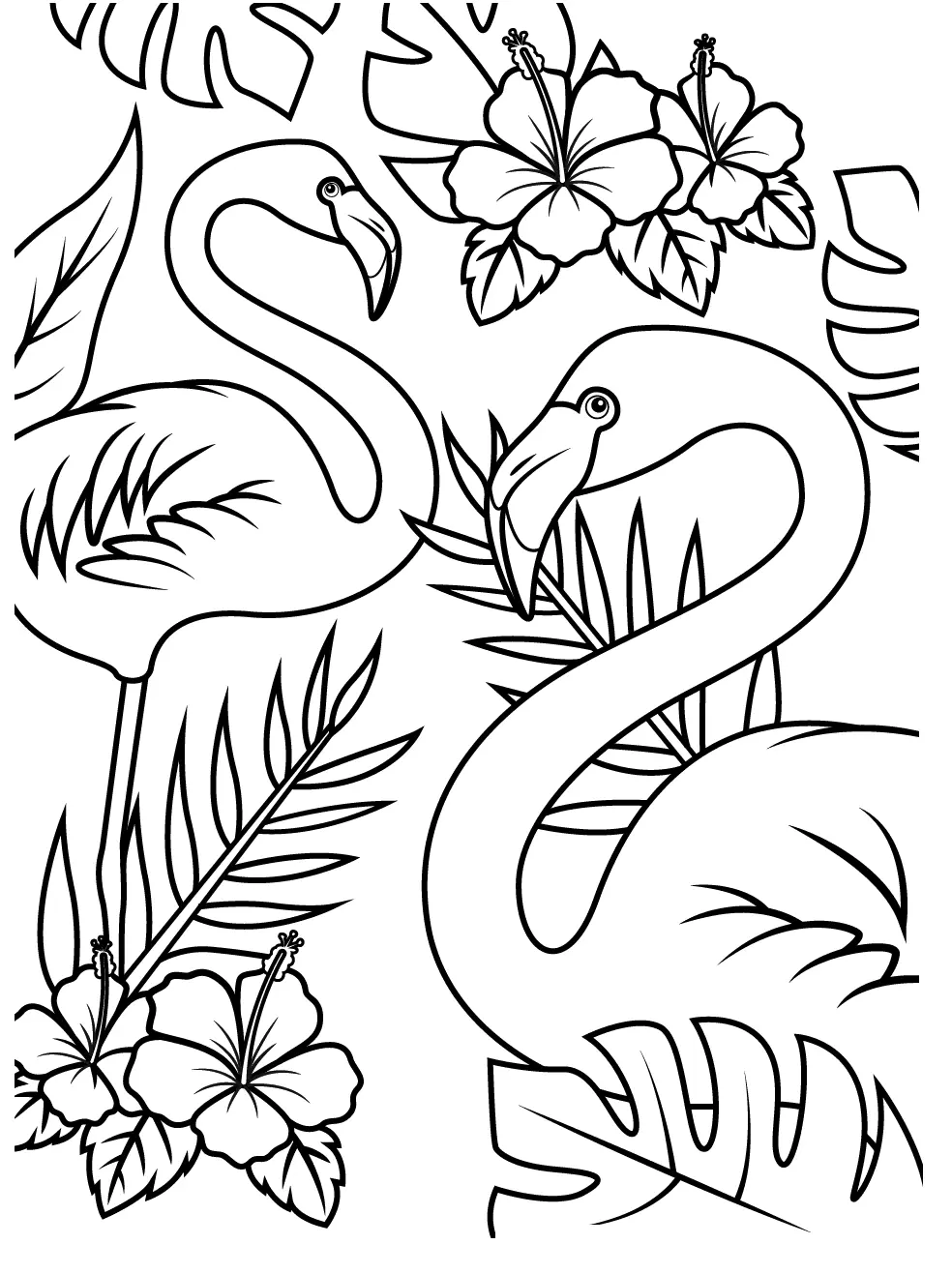 Flamingo Coloring Pages