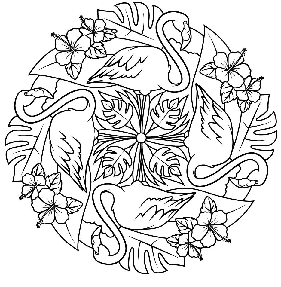 Flamingo Coloring Pages