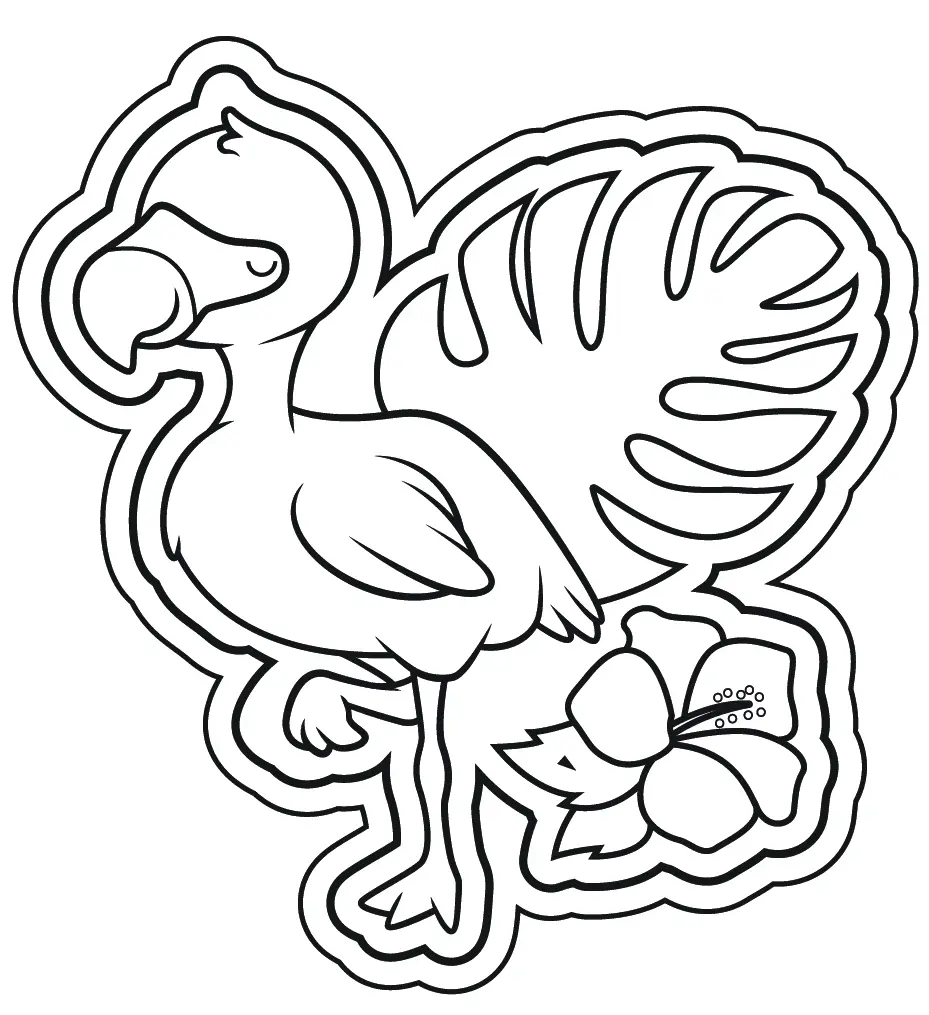 Flamingo Coloring Pages