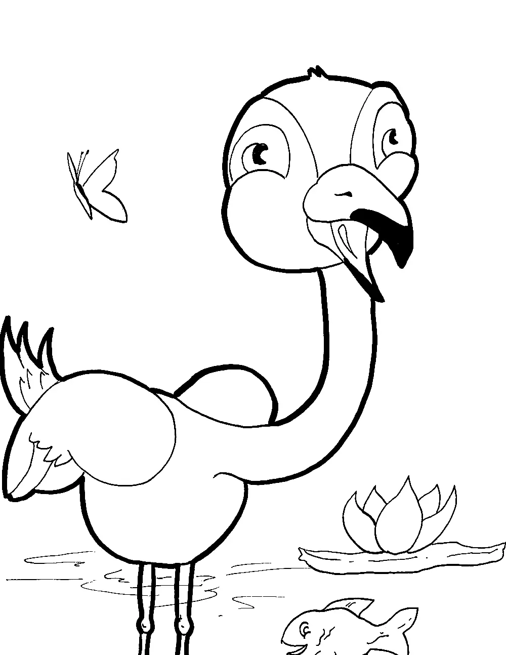 Flamingo Coloring Pages