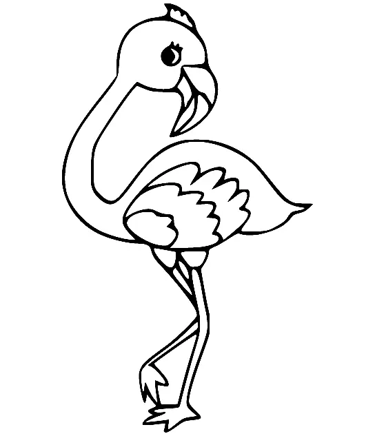 Flamingo Coloring Pages