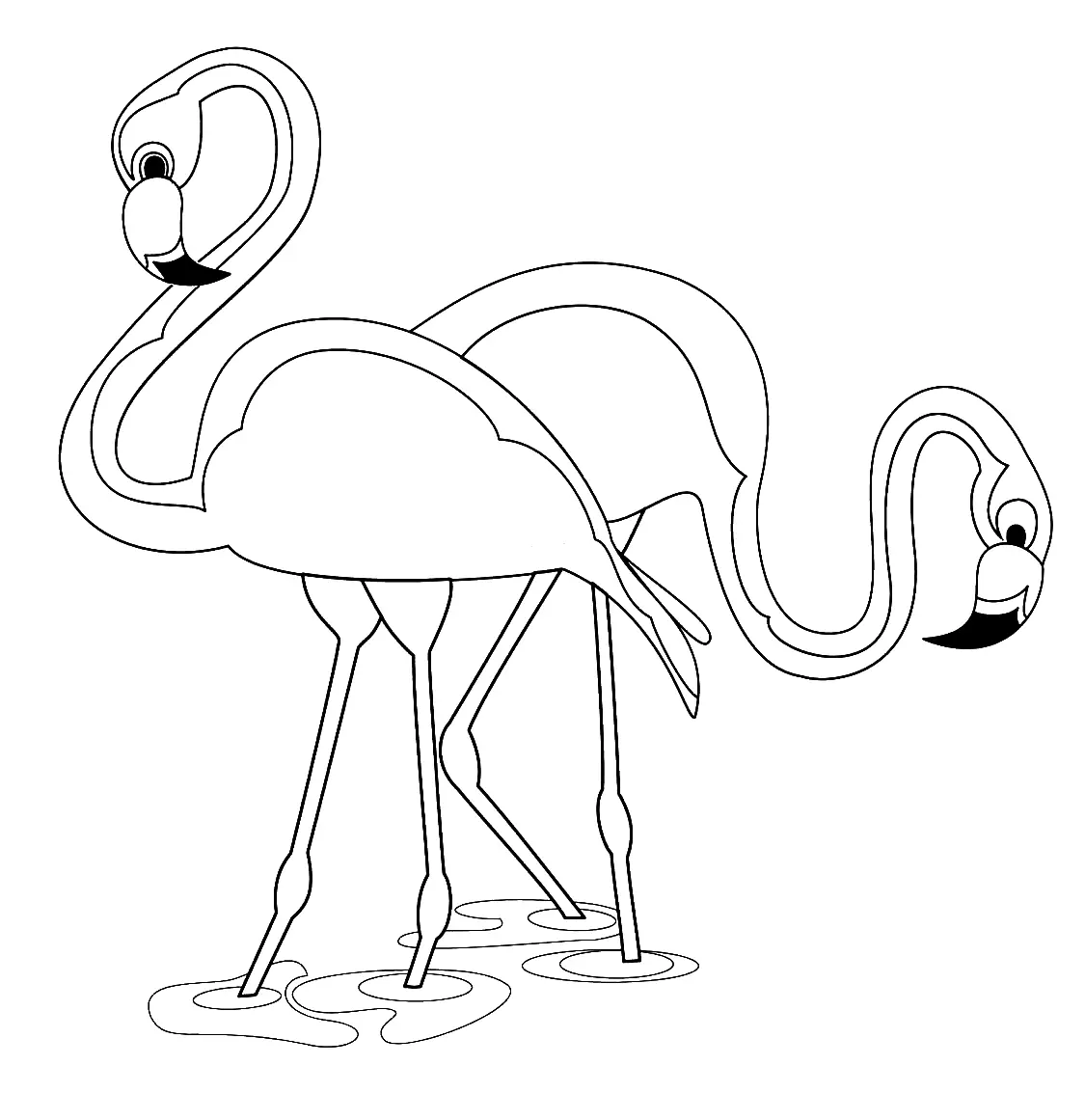 Flamingo Coloring Pages