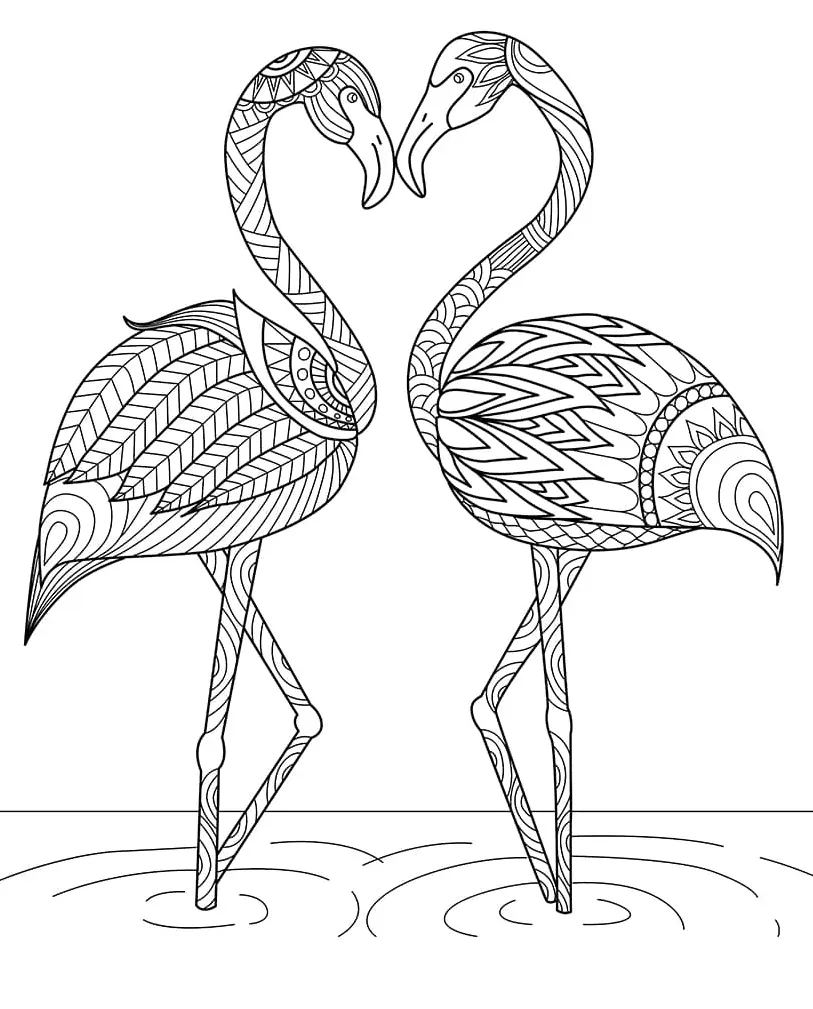 Flamingo Coloring Pages