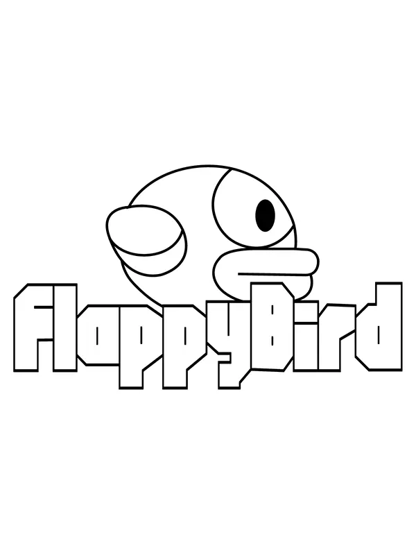 Flappy Bird Coloring Pages