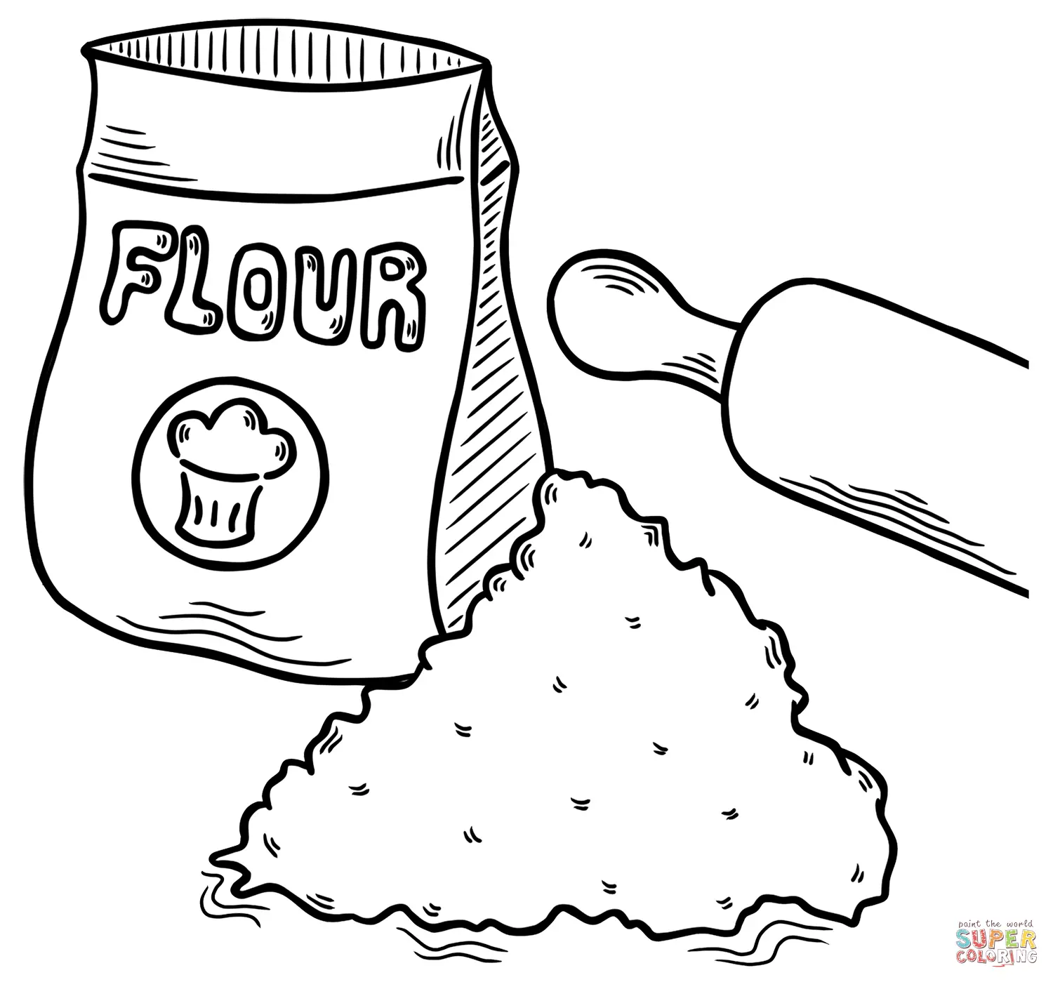 Flour Coloring Pages