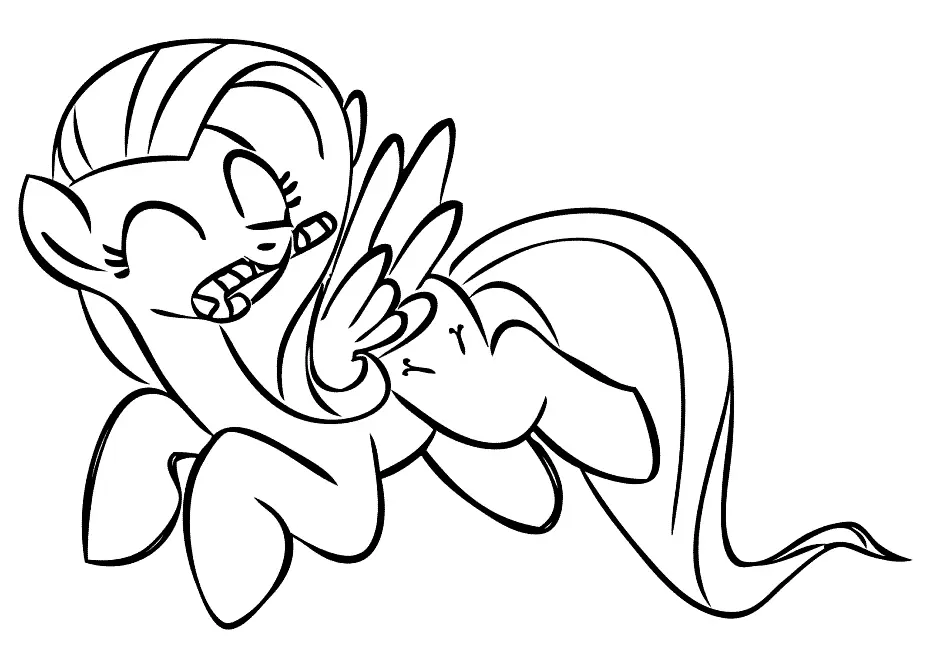 Fluttershy Coloring Pages