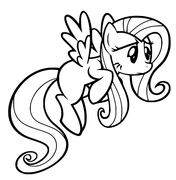 Fluttershy Coloring Pages