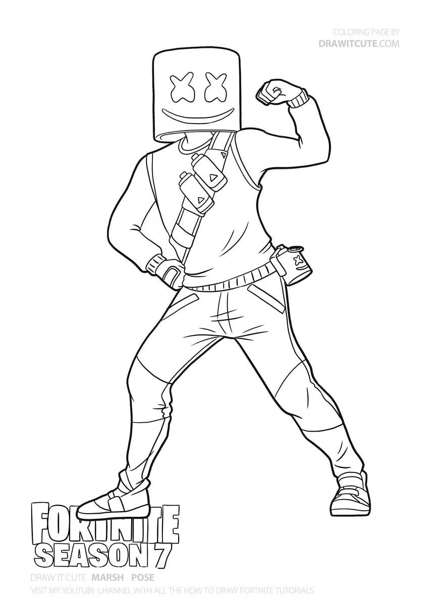 Fortnite Coloring Pages