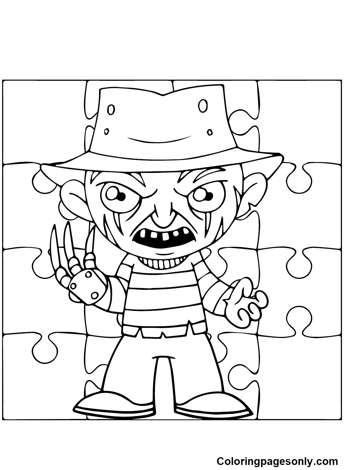 Freddy Krueger Coloring Pages