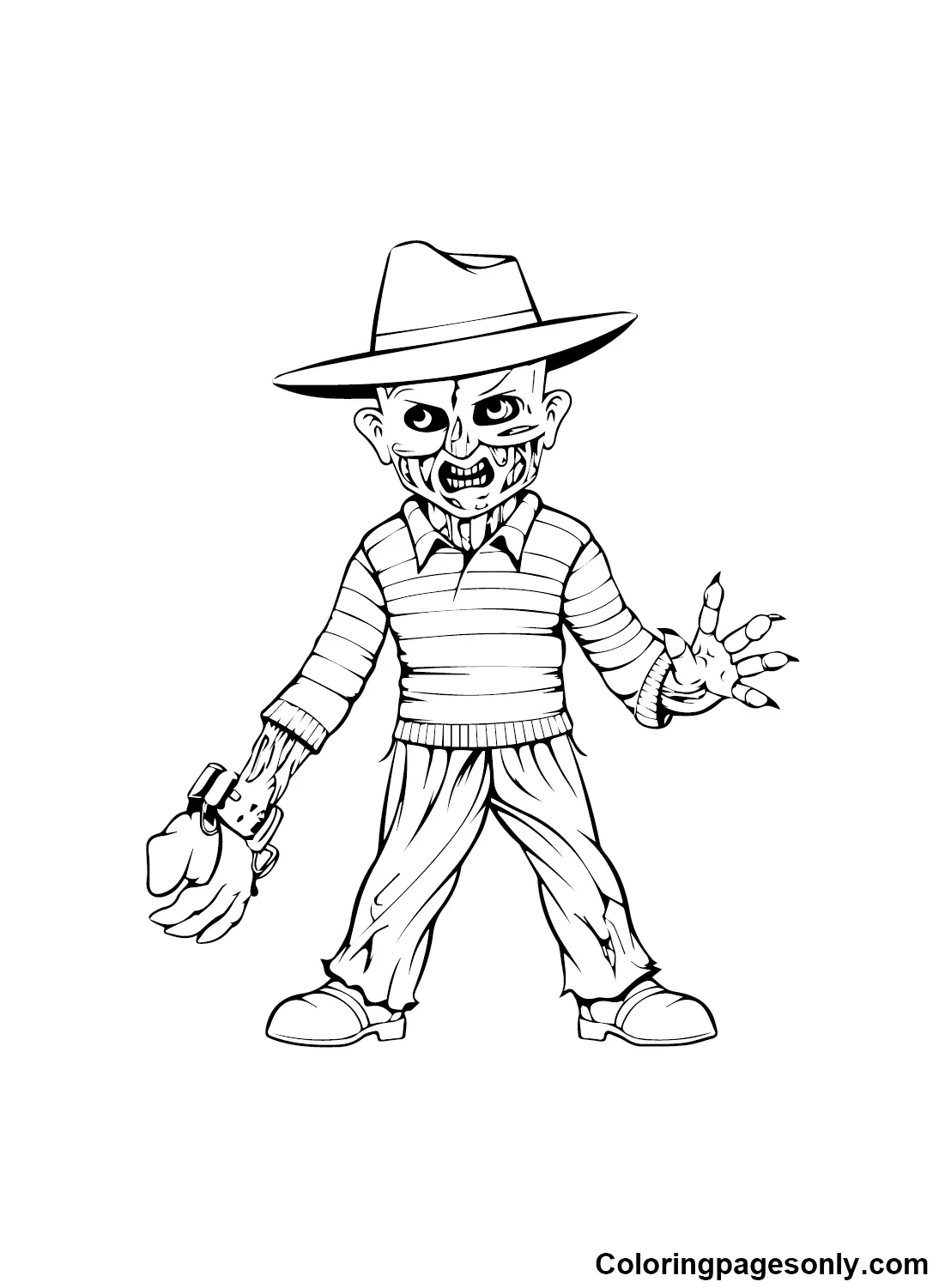 Freddy Krueger Coloring Pages