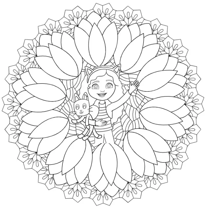 Gabby s Dollhouse Coloring Pages