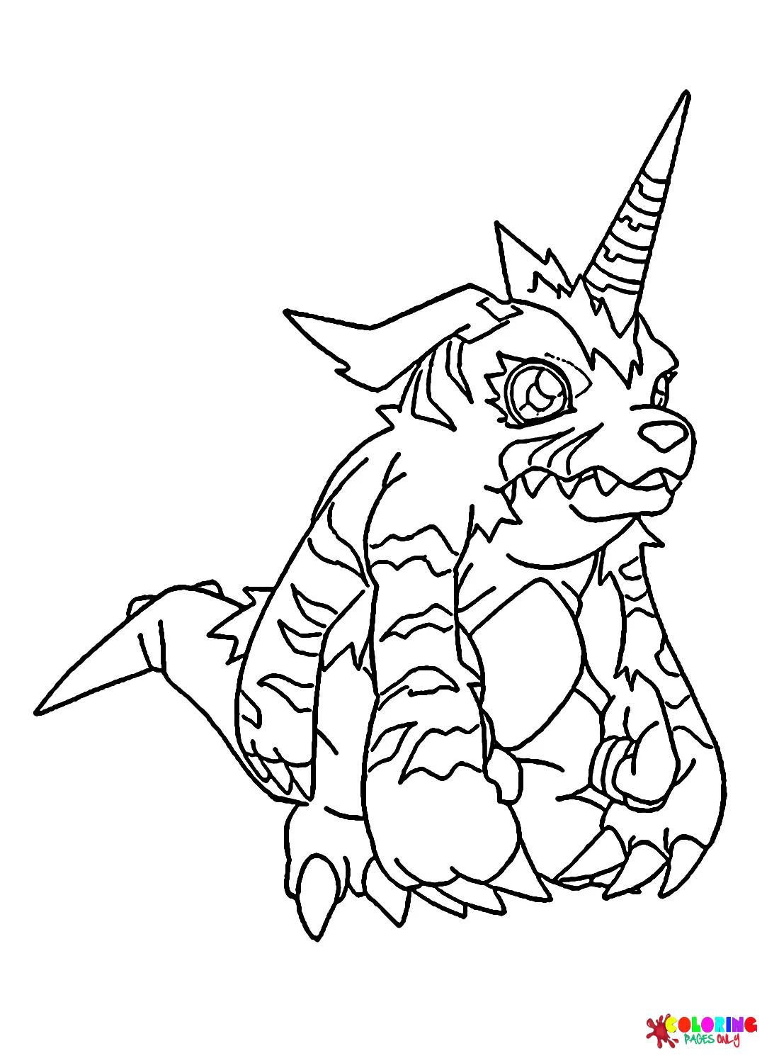 Gabumon Coloring Pages