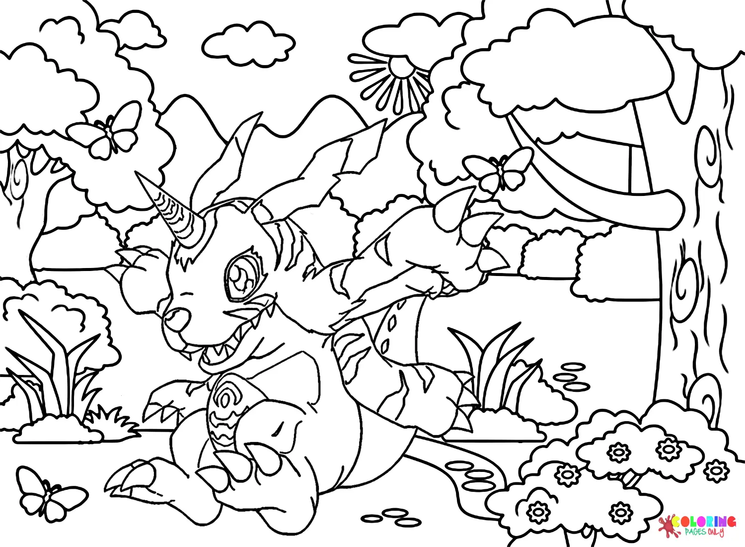 Gabumon Coloring Pages