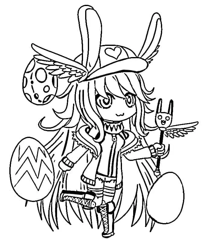 Gacha Life Coloring Pages