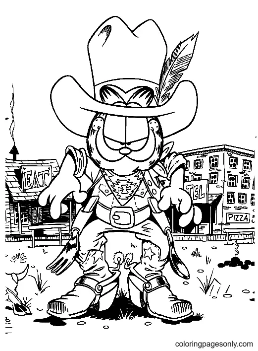 Garfield Coloring Pages