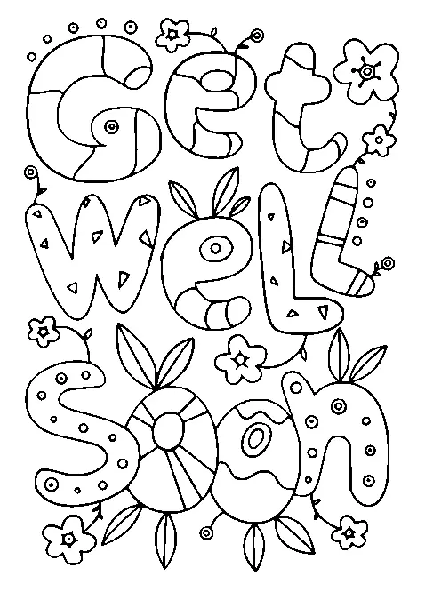 Get Well Soon Coloring Pages