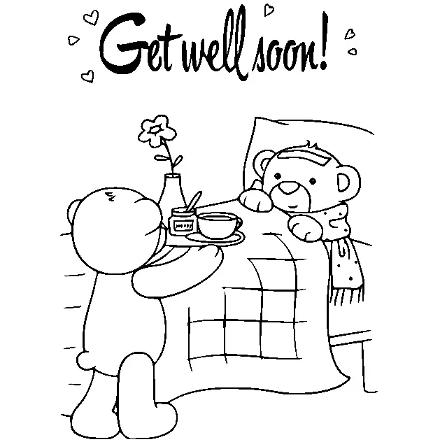 Get Well Soon Coloring Pages