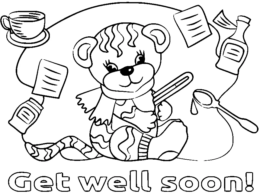 Get Well Soon Coloring Pages