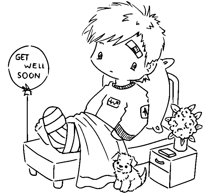 Get Well Soon Coloring Pages