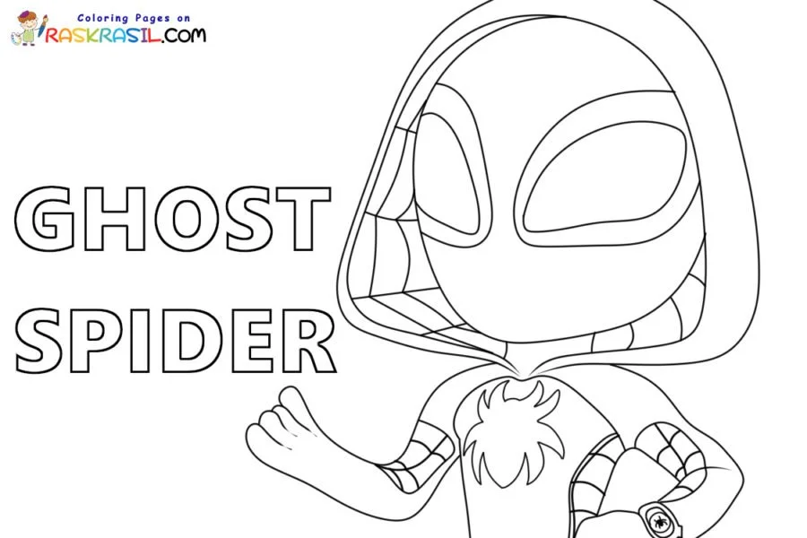 Ghost Spider Coloring Pages