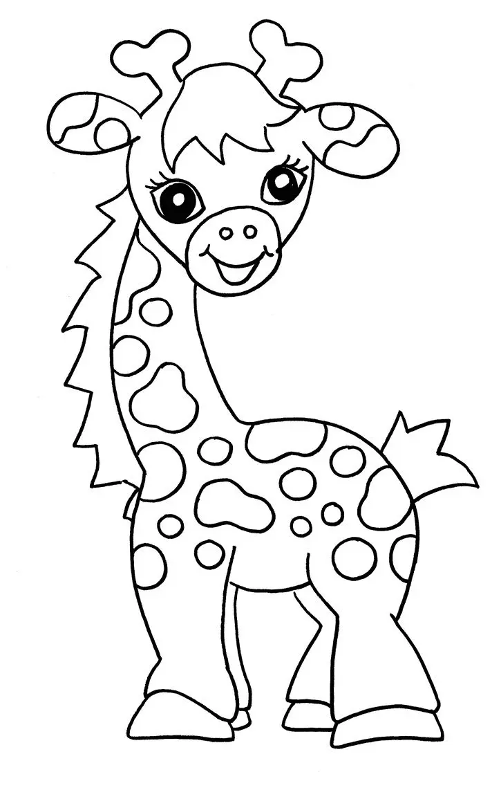 Giraffes Coloring Pages