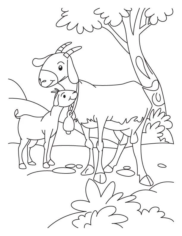 Goat Coloring Pages