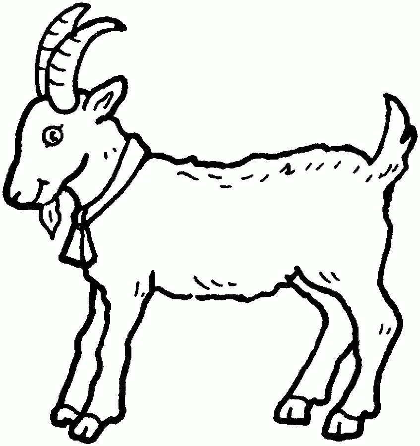 Goat Coloring Pages