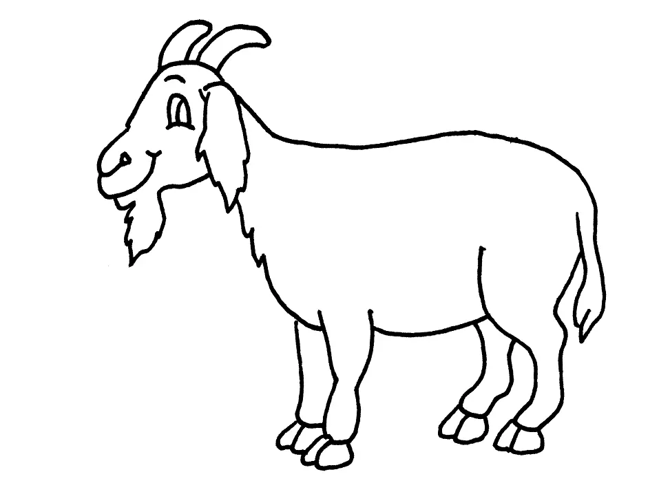 Goat Coloring Pages