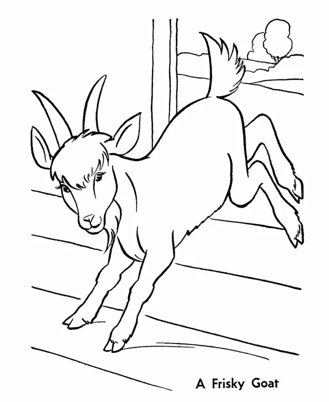 Goat Coloring Pages