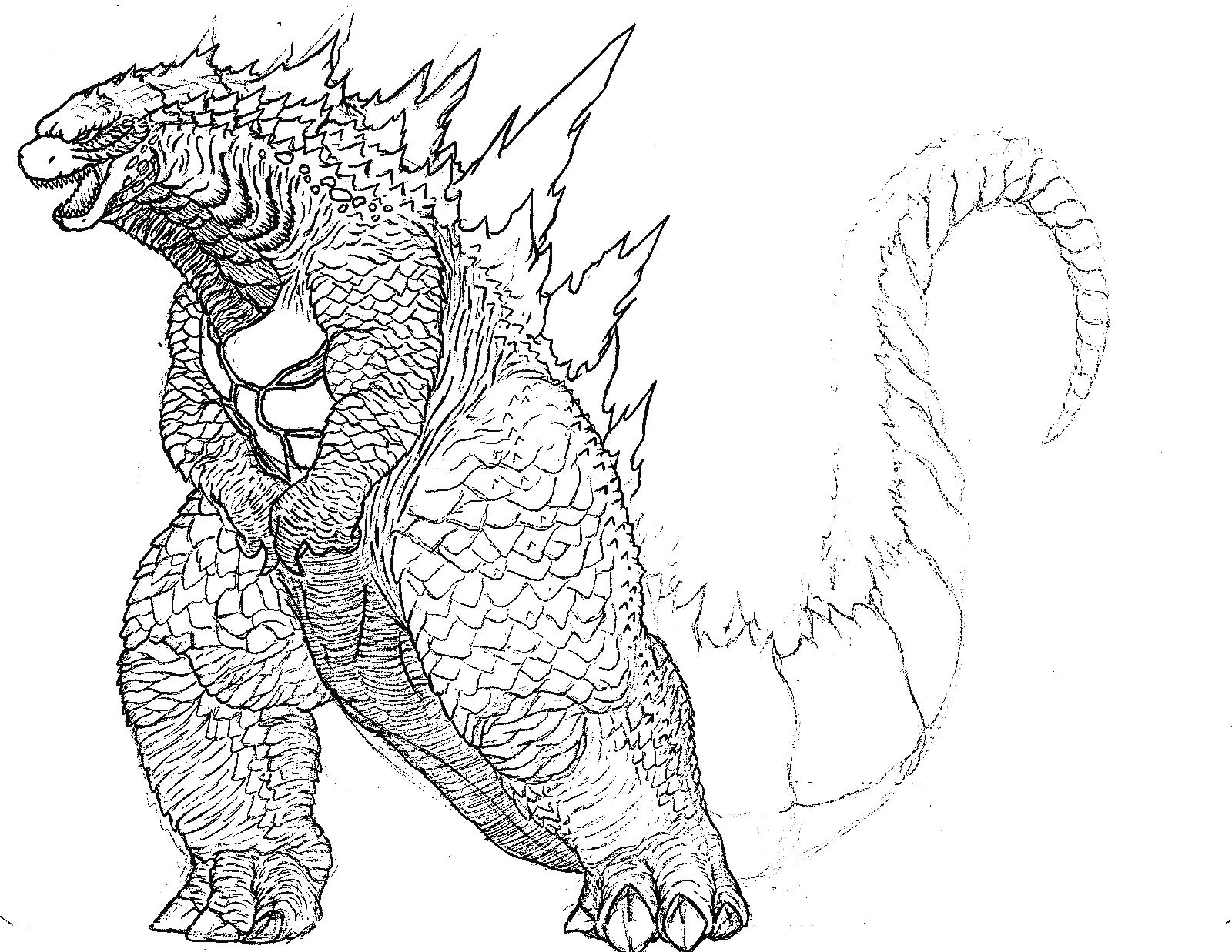 Godzilla Coloring Pages