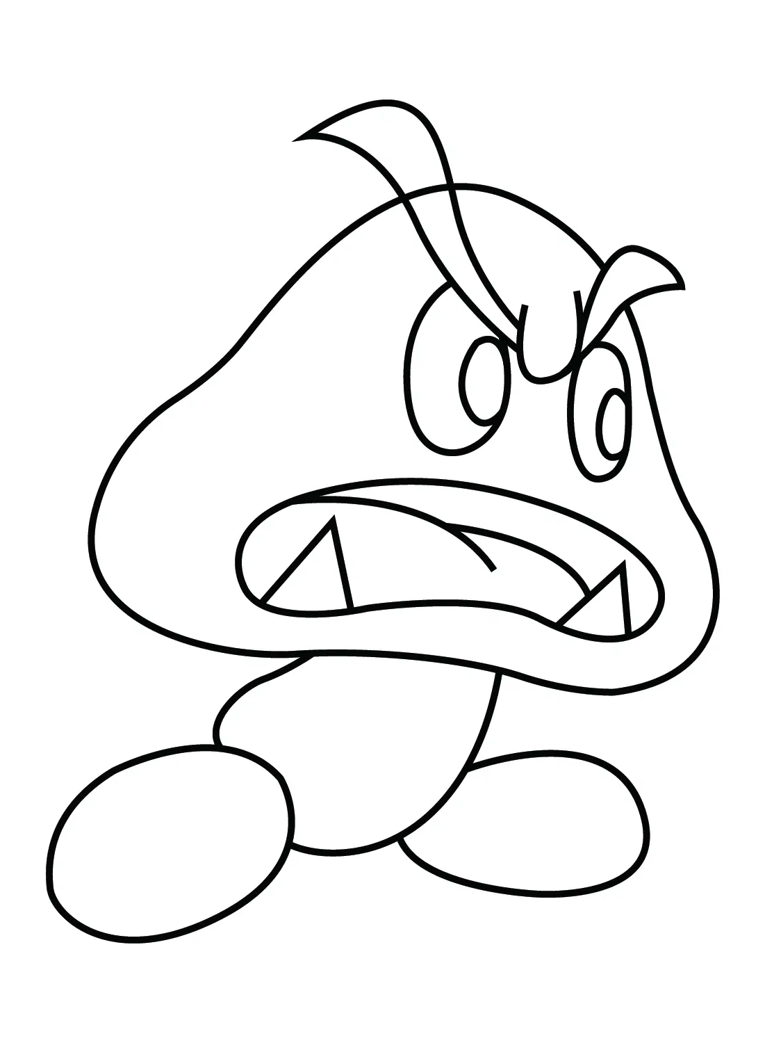 Goomba Coloring Pages