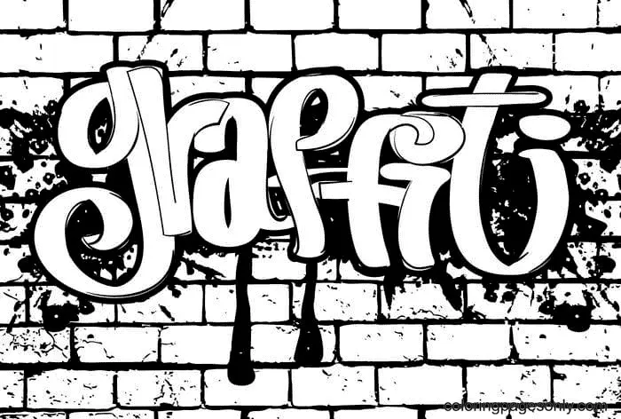 Graffiti Coloring Pages