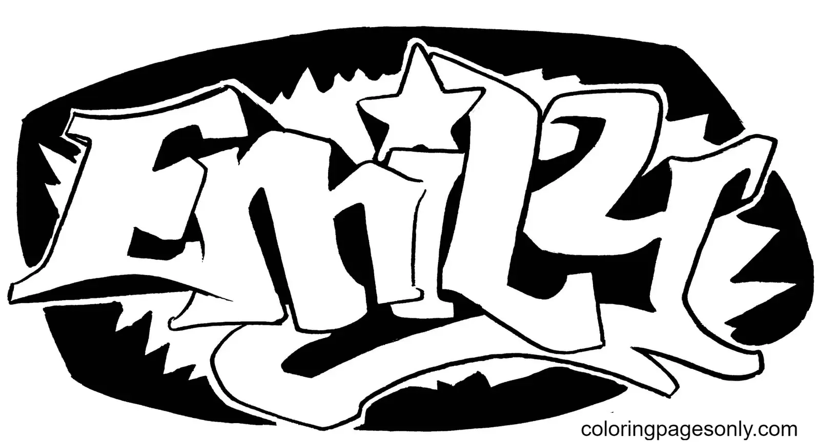 Graffiti Coloring Pages