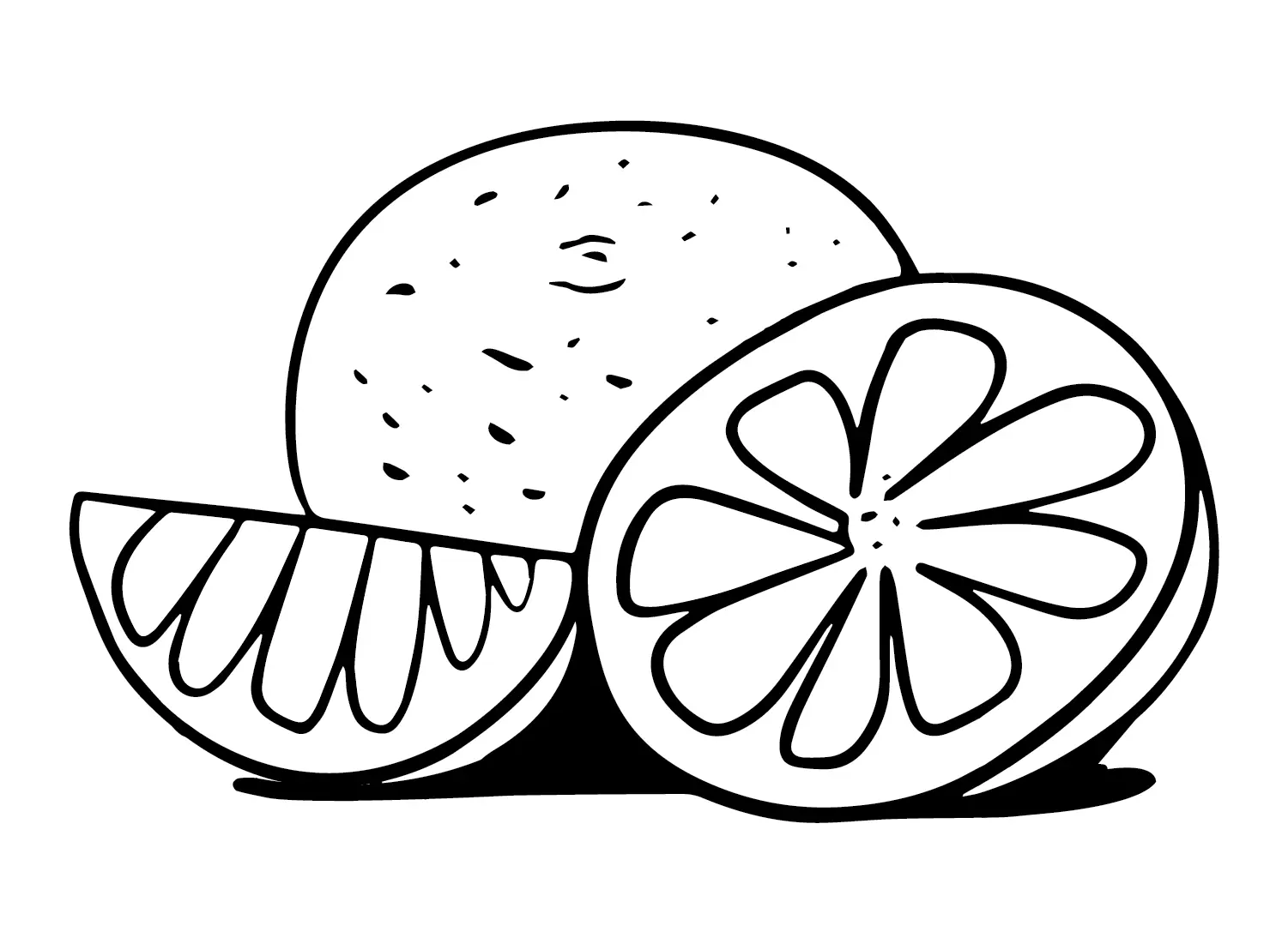 Grapefruit Coloring Pages