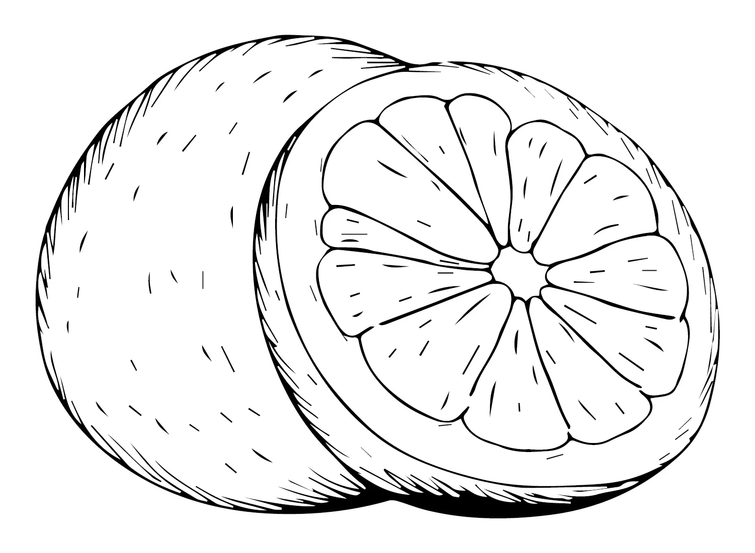Grapefruit Coloring Pages