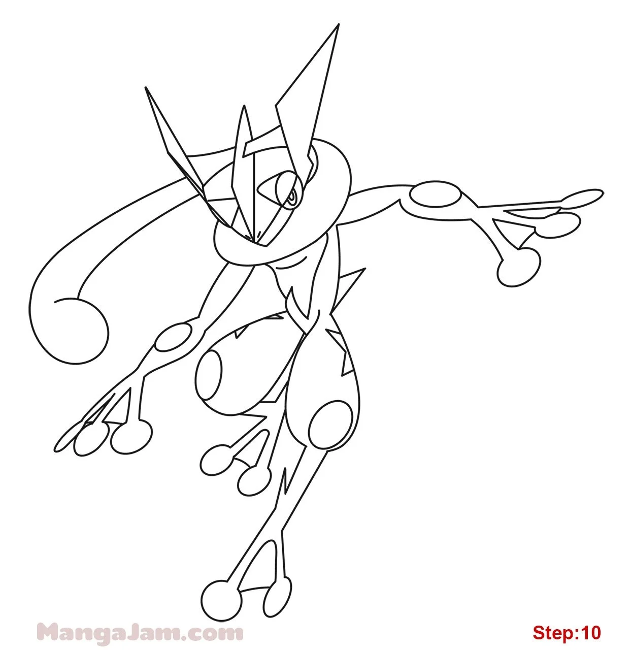 Greninja Coloring Pages