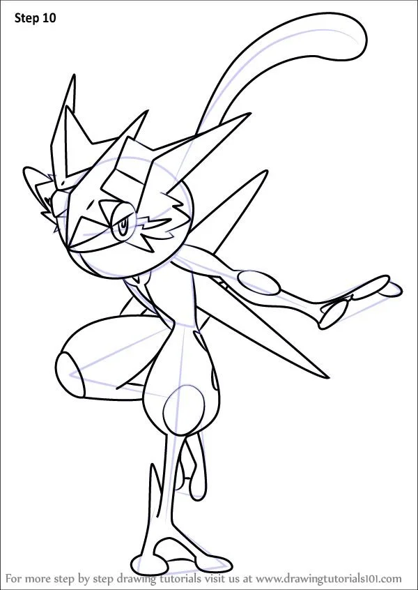 Greninja Coloring Pages