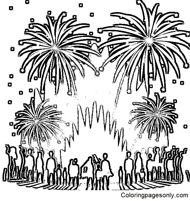 Guy Fawkes Night Coloring Pages