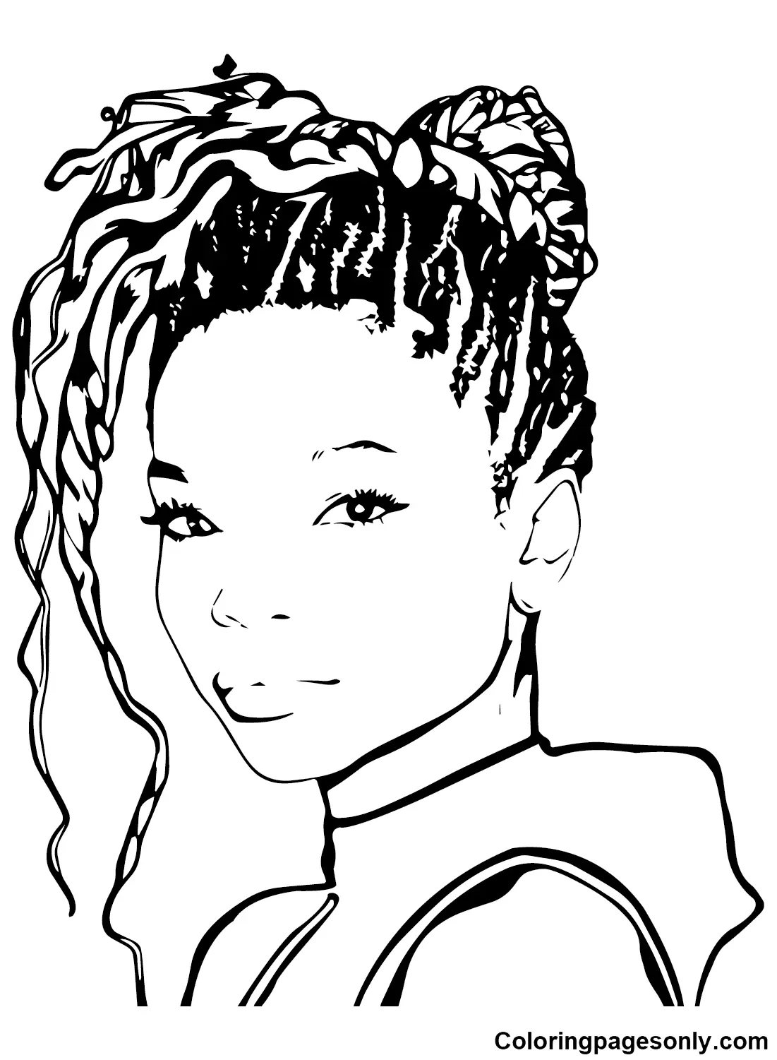 Halle Bailey Coloring Pages