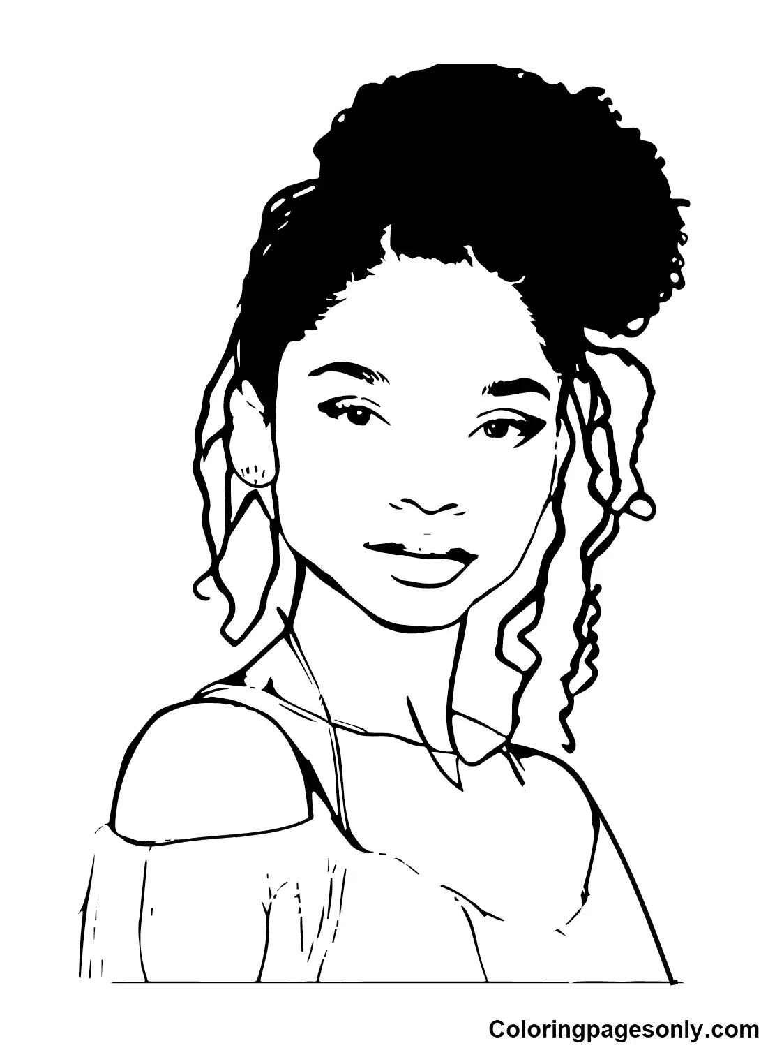 Halle Bailey Coloring Pages