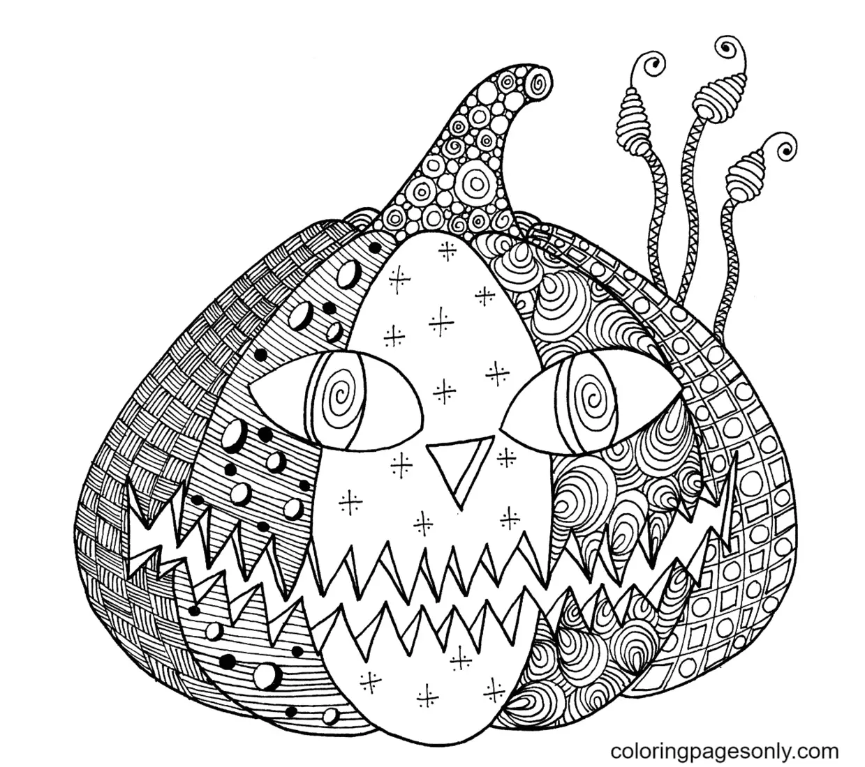 Halloween Mandala Coloring Pages