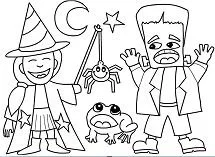 Halloween Monsters Coloring Pages